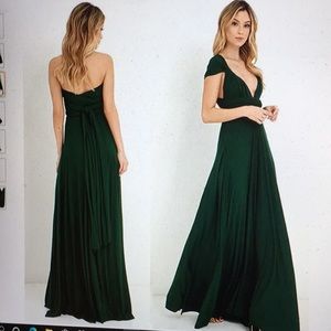 multi wrap maxi dress